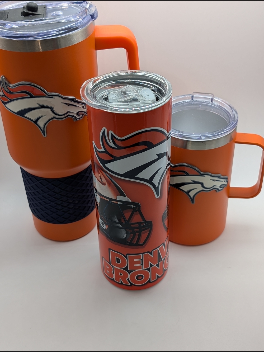 Denver Broncos Tumbler Bundle Stainless Steel Travel Tumbler -  (Brandnew)